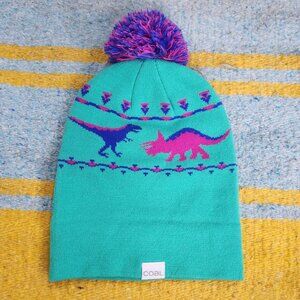 Coal Dina Dinosaur Pom Beanie Winter Hat Kid's